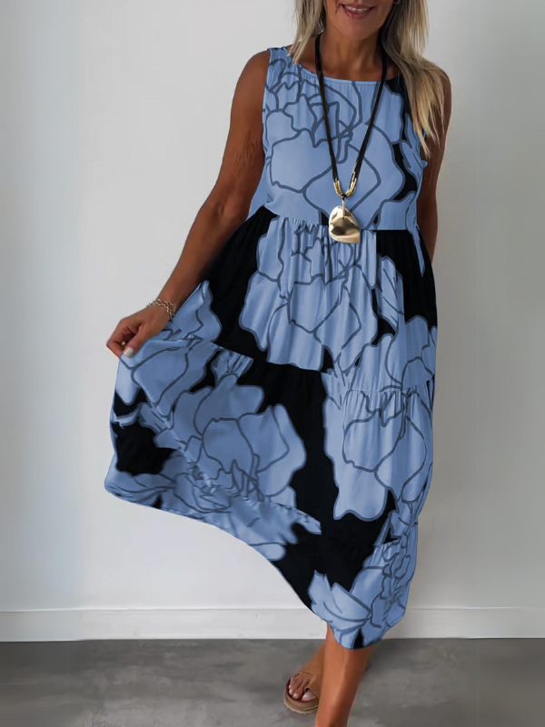 Jade - Robe élégante à motif floral pour les occasions spéciales