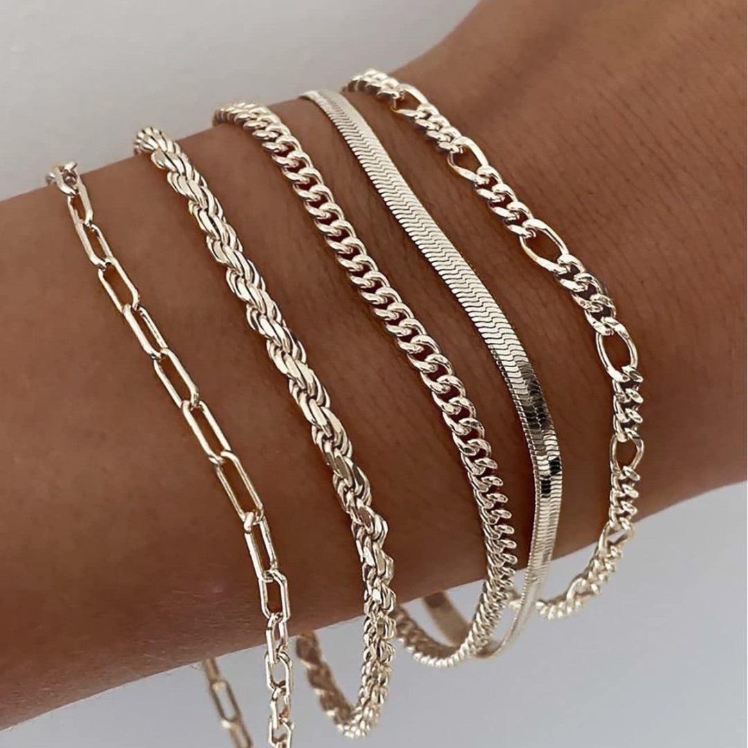 Ensemble de bracelets en or 16 carats