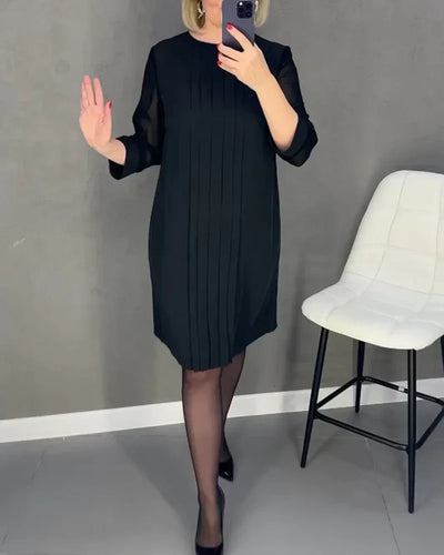 Robe plissée en maille