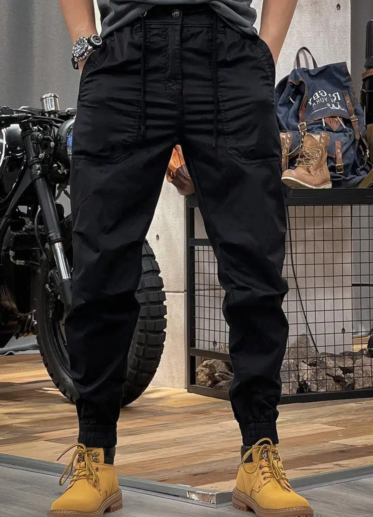 Patrick | Pantalon D'été Décontracté Pour Homme | Noir