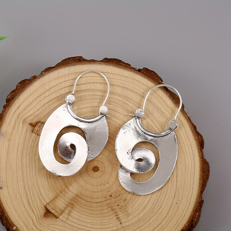 Naia – Boucles Vintage en Argent Vieilli