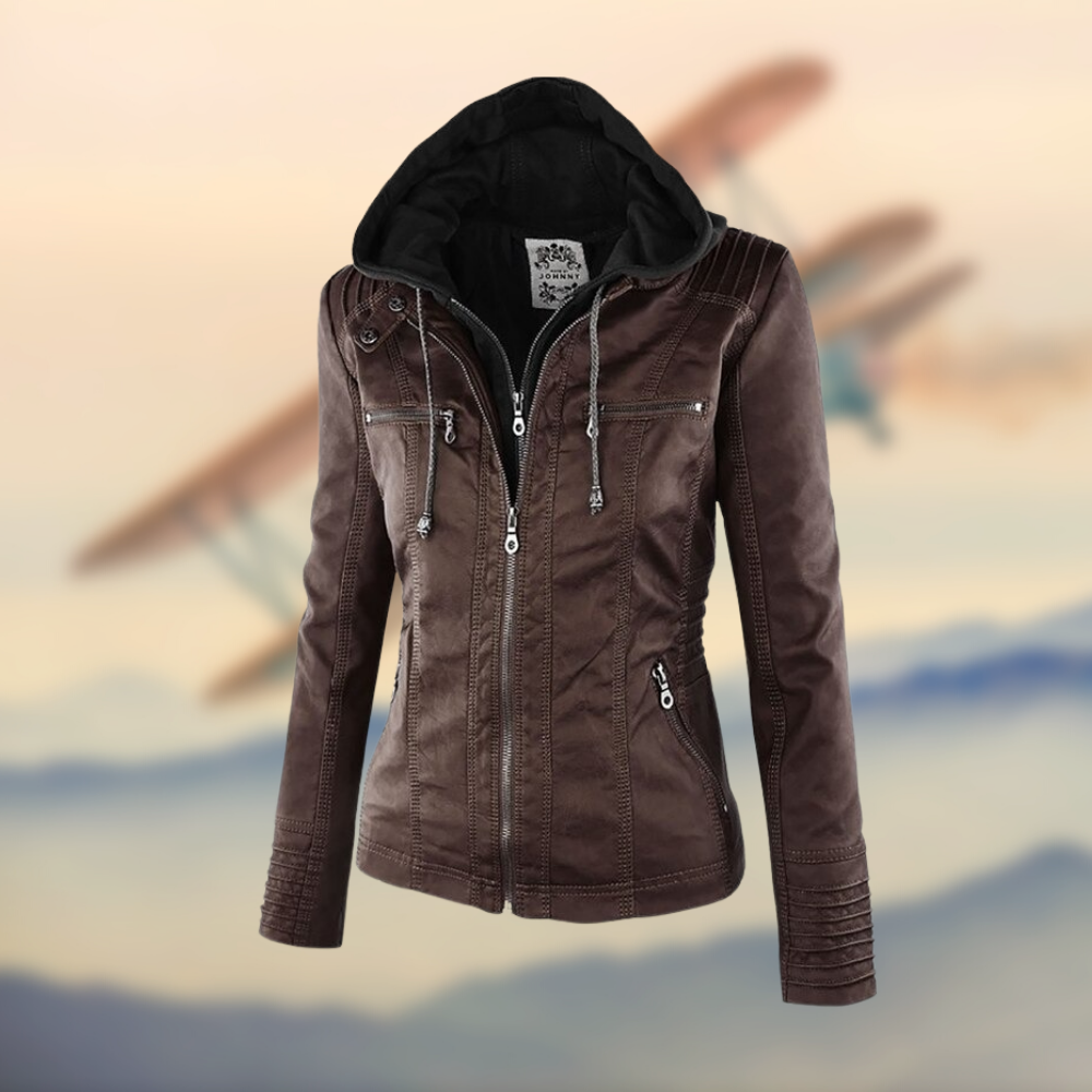 Stacey - Veste en cuir élégante