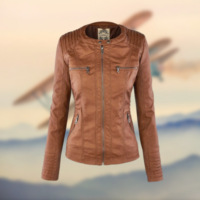 Stacey - Veste en cuir élégante