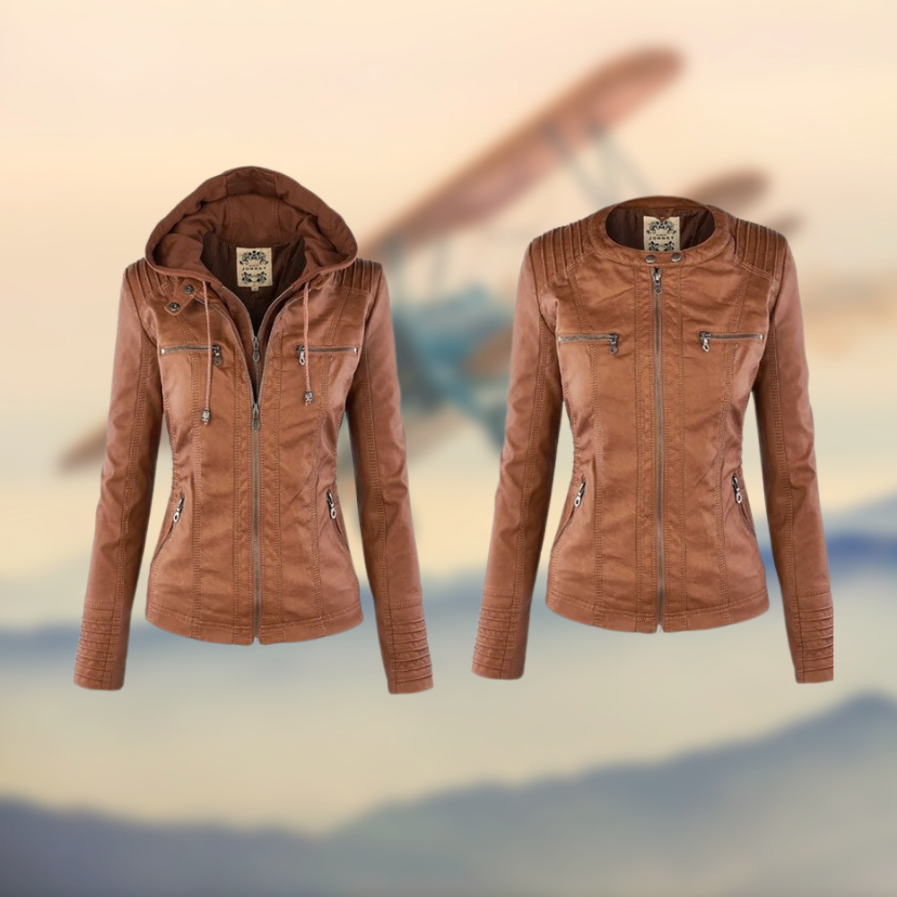 Stacey - Veste en cuir élégante