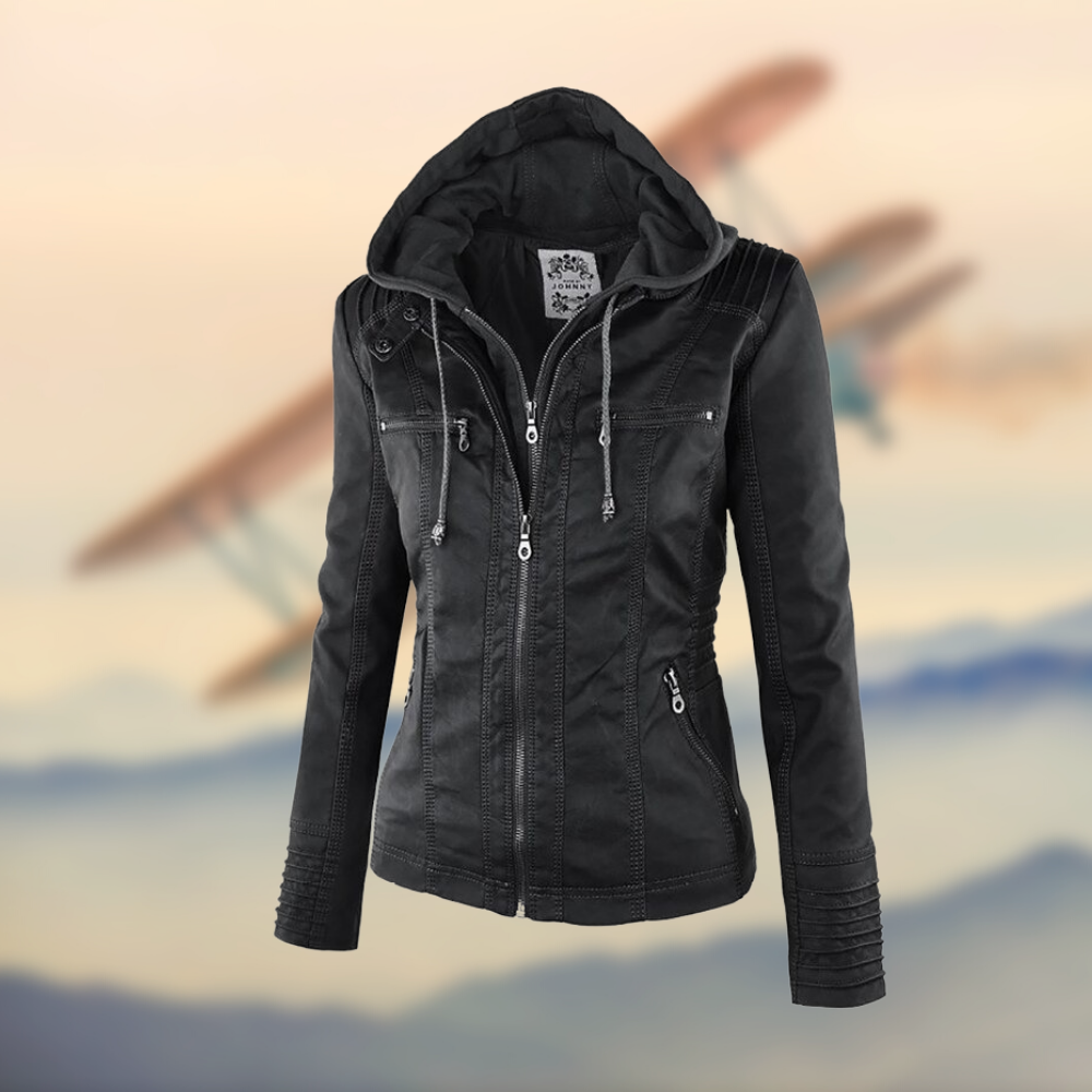 Stacey - Veste en cuir élégante