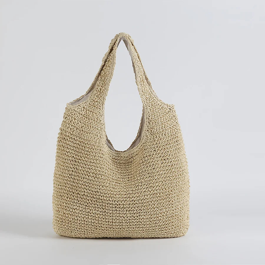 Valery | Élégant Sac de Plage en Paille pour Femmes