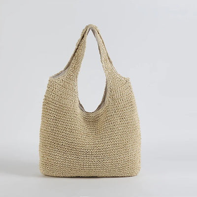 Valery | Élégant Sac de Plage en Paille pour Femmes