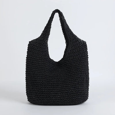 Valery | Élégant Sac de Plage en Paille pour Femmes