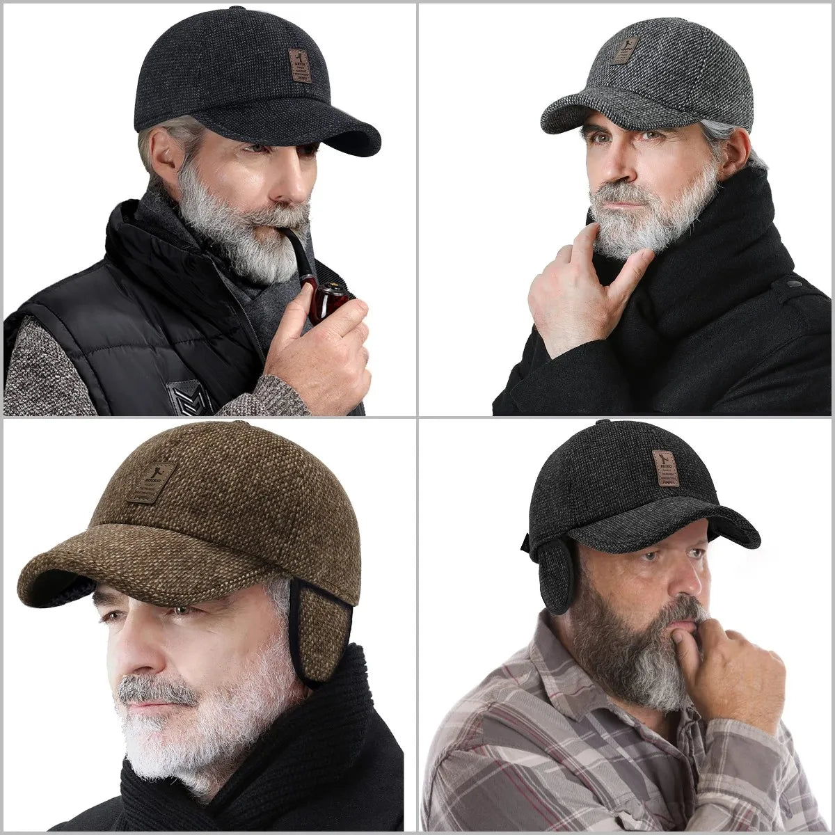 Reid | Casquette de protection coupe-vent pour homme | Luxe