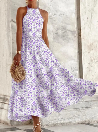 Anne | Robe d'été longue pour femme | Maxi