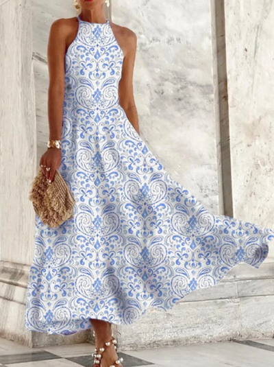 Anne | Robe d'été longue pour femme | Maxi