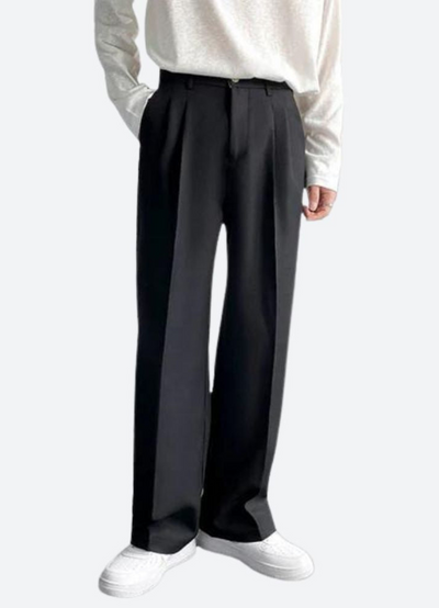 Memphis | Pantalon Taille Haute Pour Hommes | Noir