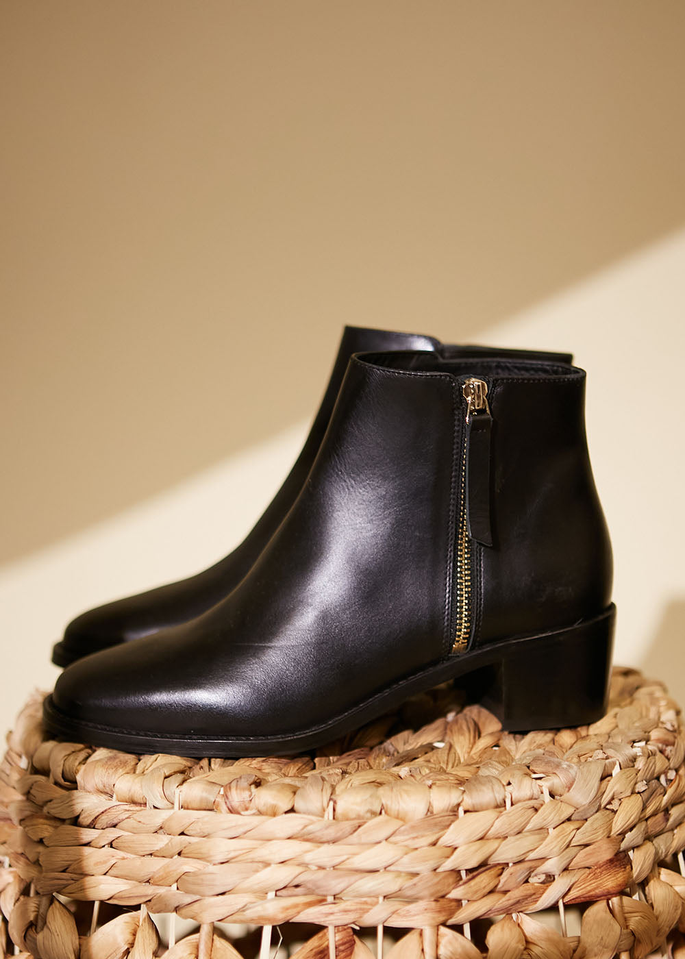 Bottines en cuir