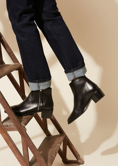 Bottines en cuir
