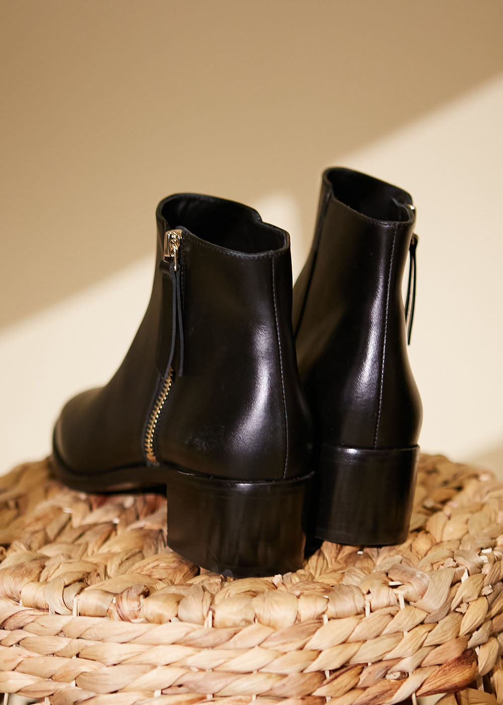 Bottines en cuir