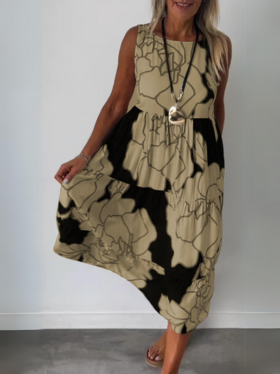 Jade - Robe élégante à motif floral pour les occasions spéciales