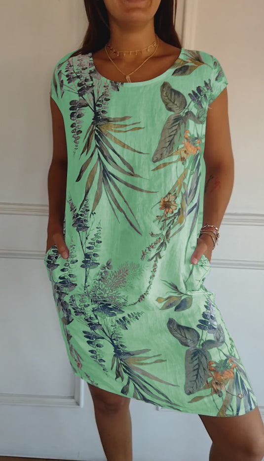 AtelierdeRocheParis™ | Robe confortable à col rond
