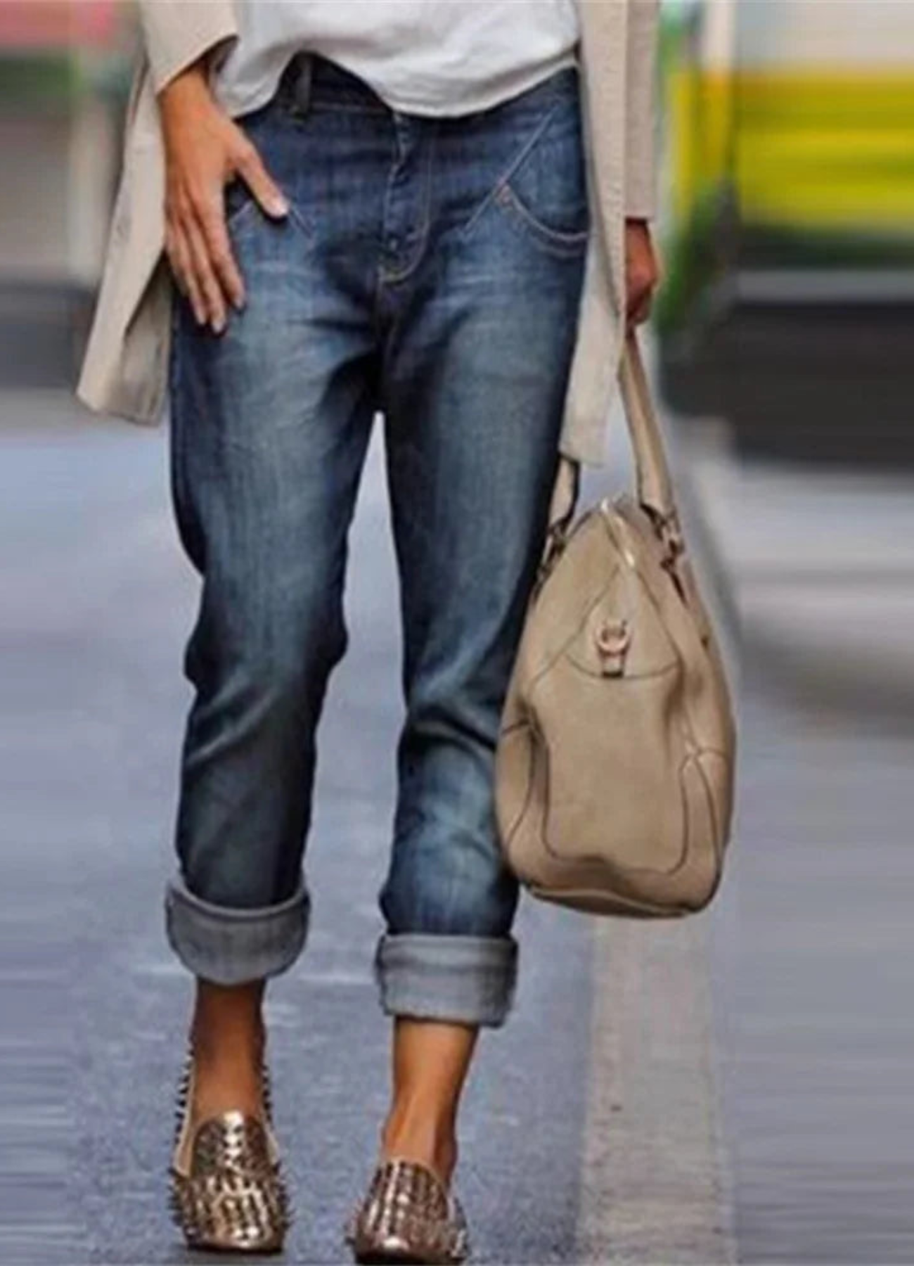 June | Pantalon Long Décontracté Pour Femmes | Jeans