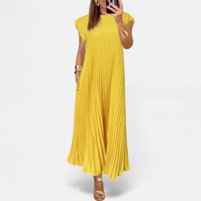 Edmonton Essence™ | Chic Pleated Dress + FREE Forever Bonded Bracelets