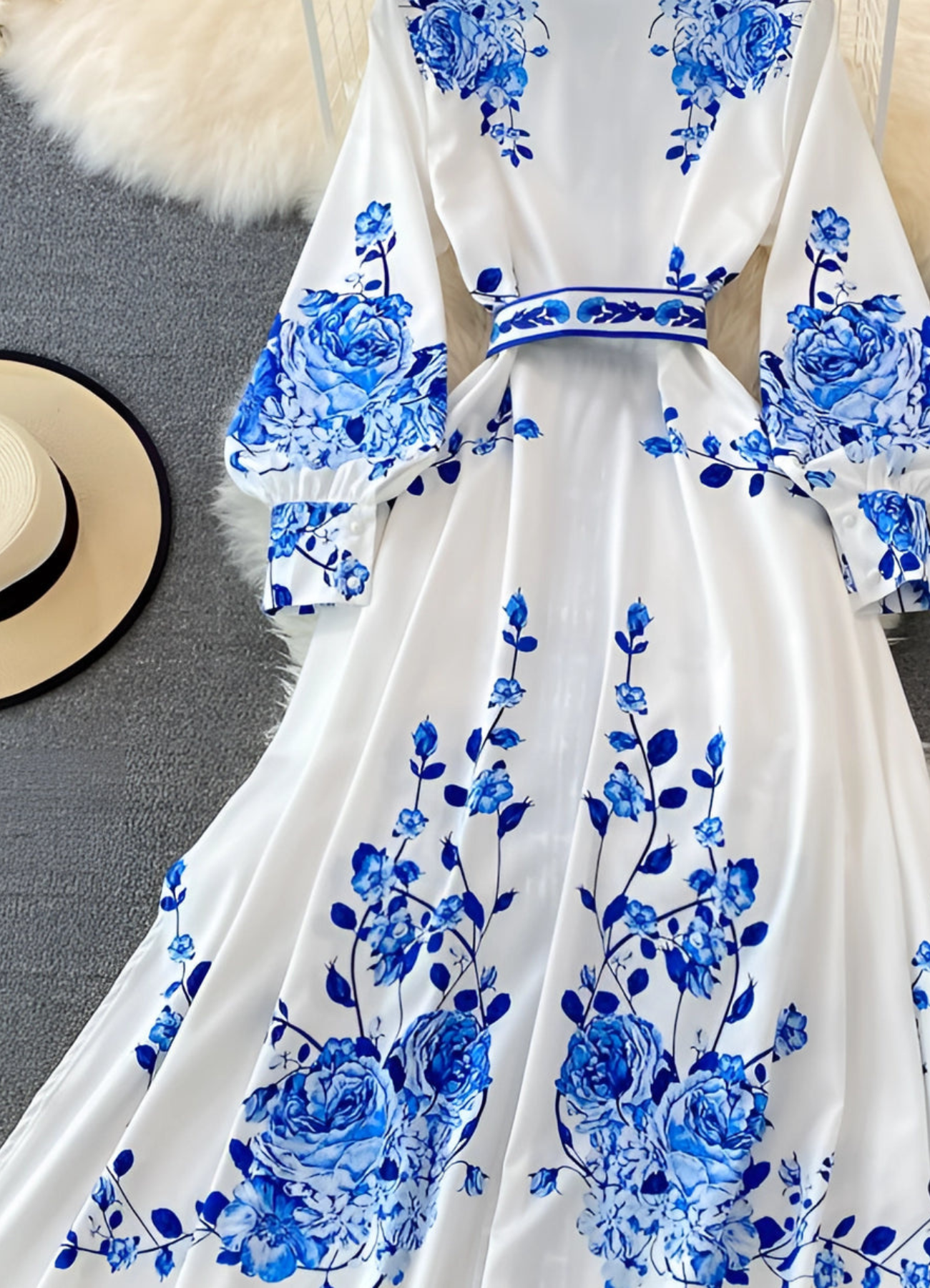Cruz | Robe Fleurie Élégante Pour Femme | Maxi