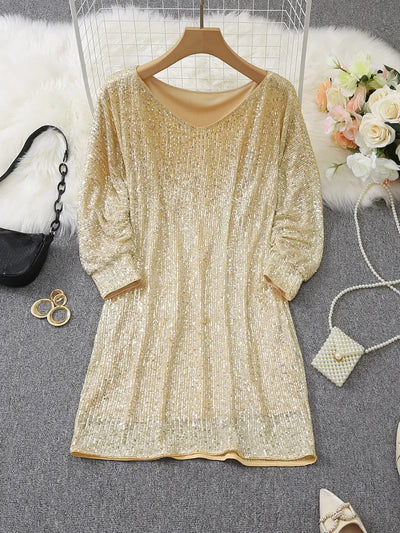 Anna | Robe à paillettes soirée pour femme | Mini