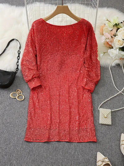 Anna | Robe à paillettes soirée pour femme | Mini