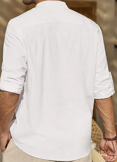 Hayden | Chemise Manche Longue Pour Hommes | Blanc