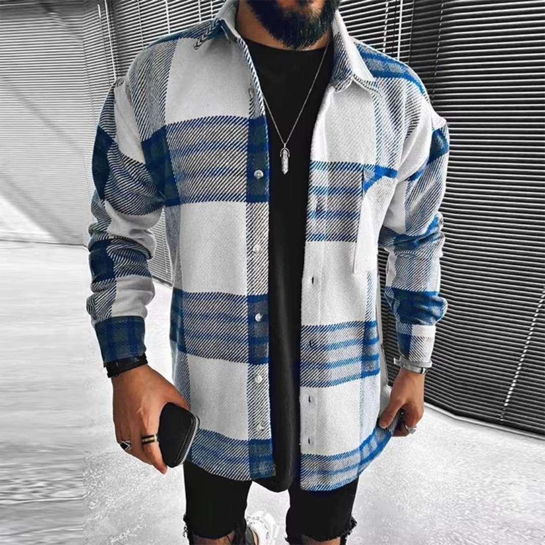 Joël | Chemise à Manches Longues pour Homme | Carreaux