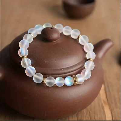 Bracelet perles en pierre de lune