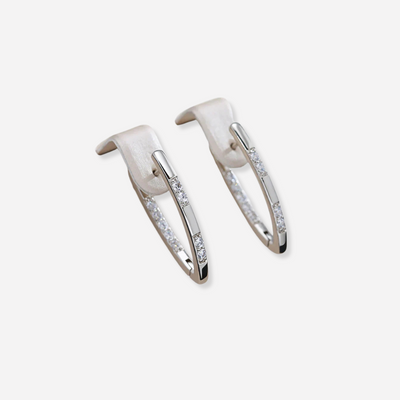 Sylvia | Boucles d'oreilles élégantes avec zirconia