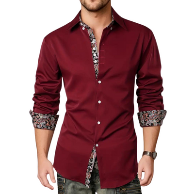 Niko | Chemise à accents Paisley pour hommes