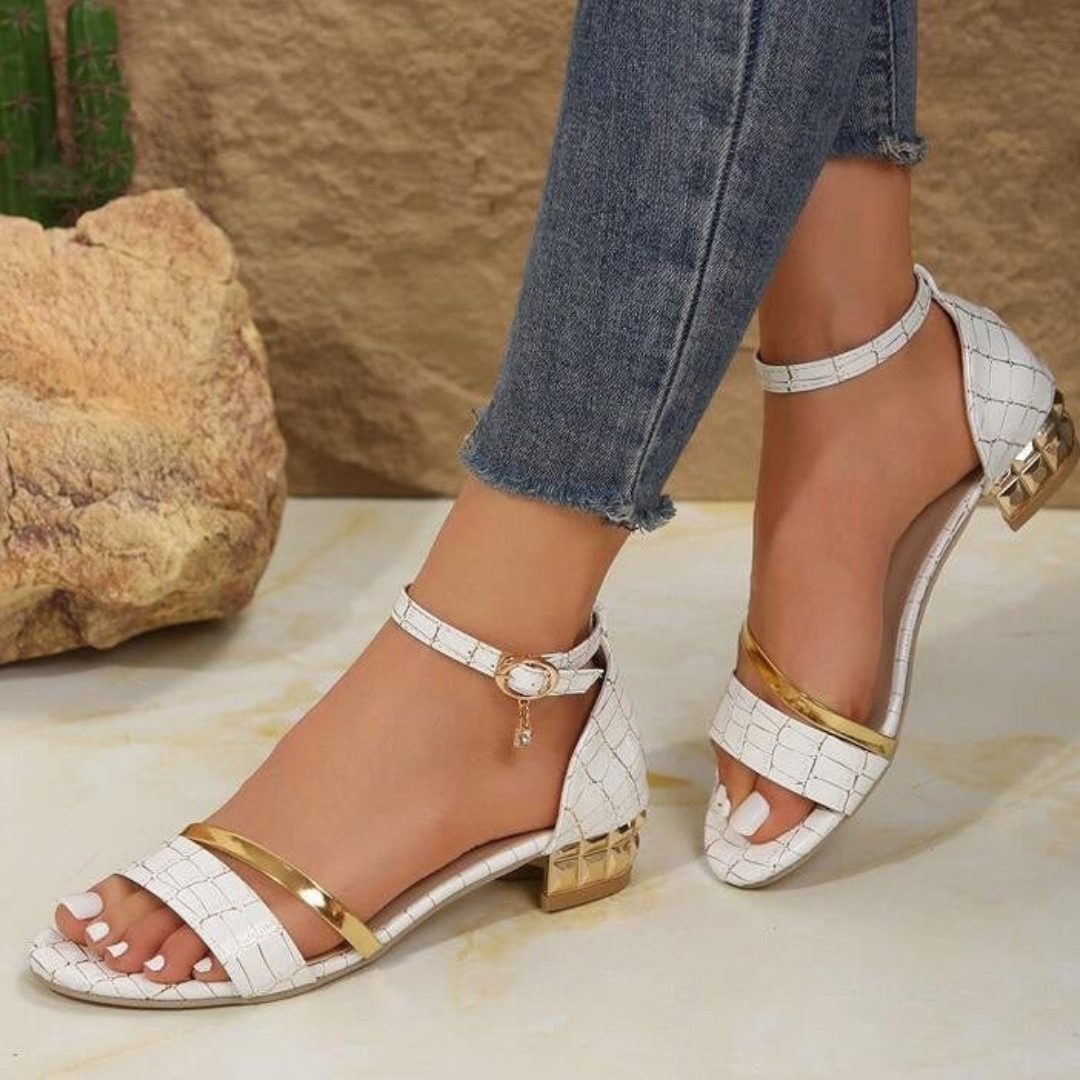 Eqra | Sandales d'été A Talon Pour Femme | Noir