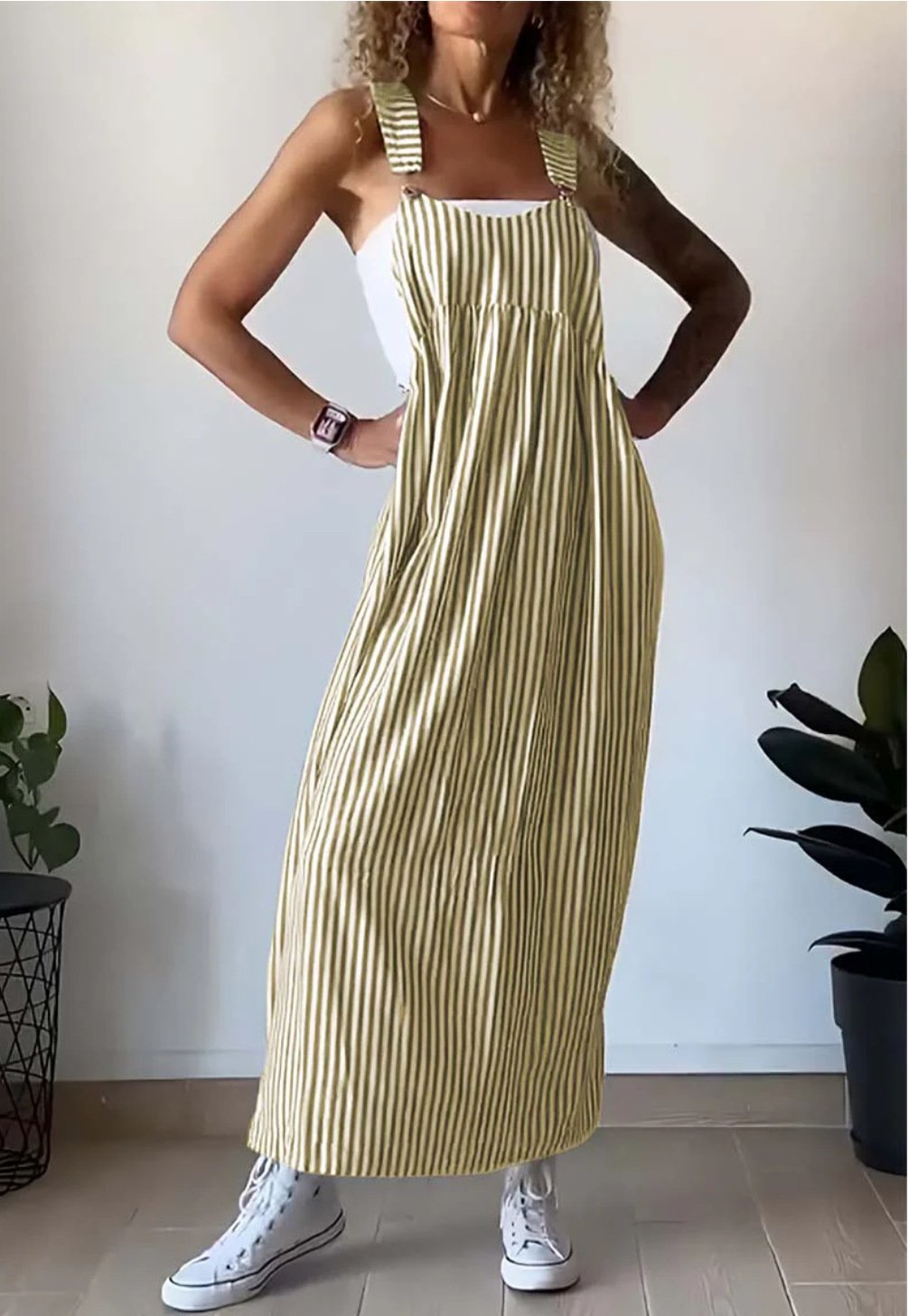 Juliette - Robe jumpsuit décontractée à rayures