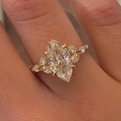 Bague en or 18k au design français