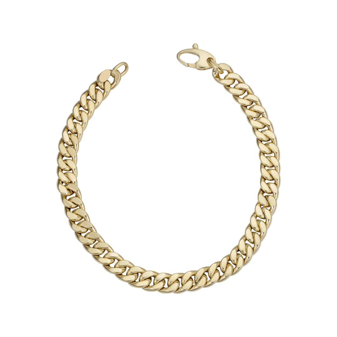 Heidi™ | Bracelet cubain affirmé avec finition dorée précieuse