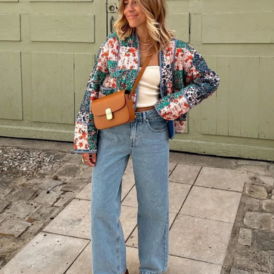 Néna | Veste vintage à fleurs pour Femmes | Elégant