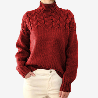 Alaïs™ Pull à Col Montant