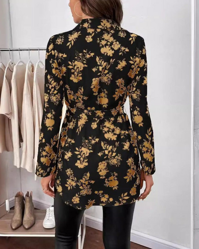 Adri | Chemisier Fleur Chic Pour Femme | Longue