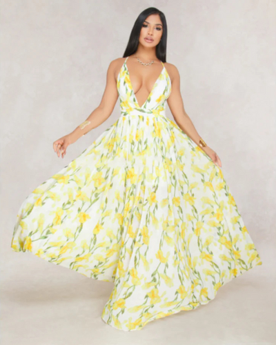 Avelise | Robe Fleurie Sans Manches Pour Femmes | Bohème