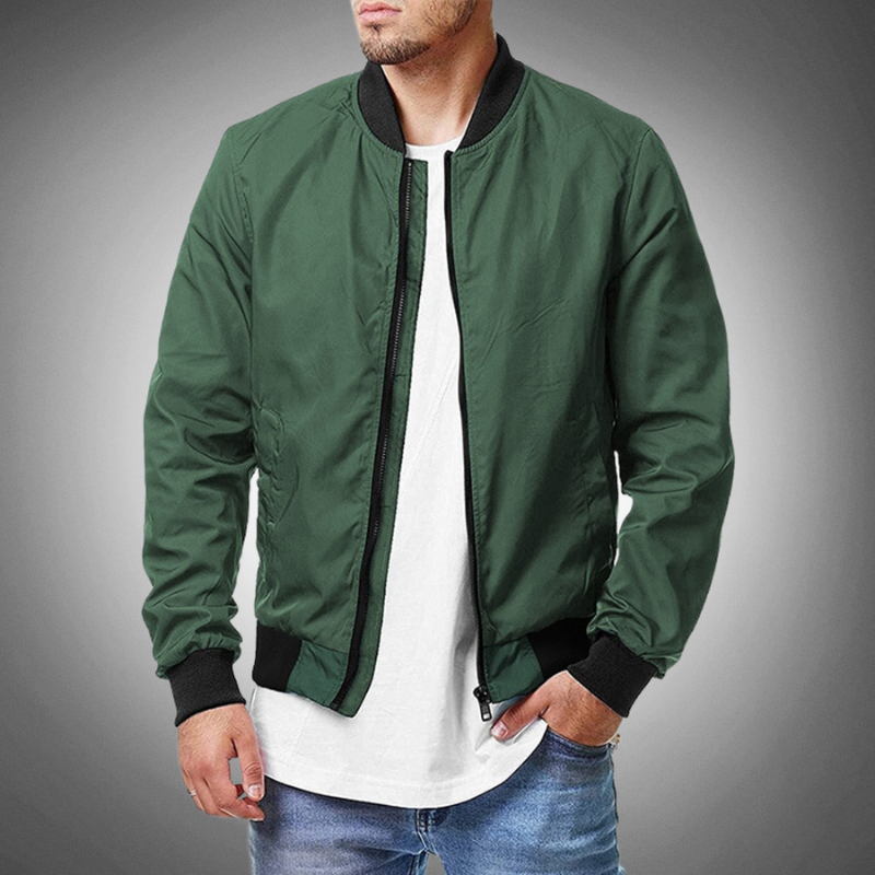 Kristoffer | Veste Hiver Bomber Pour Hommes | Noir