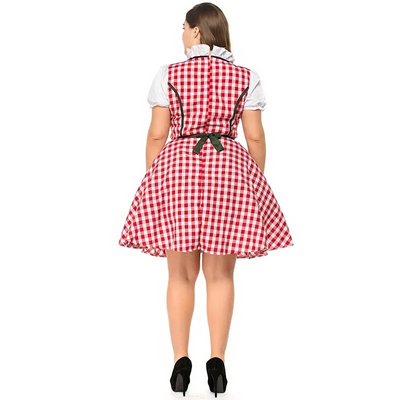 Robe Dirndl Oktoberfest avec fermeture à cravate - Althea