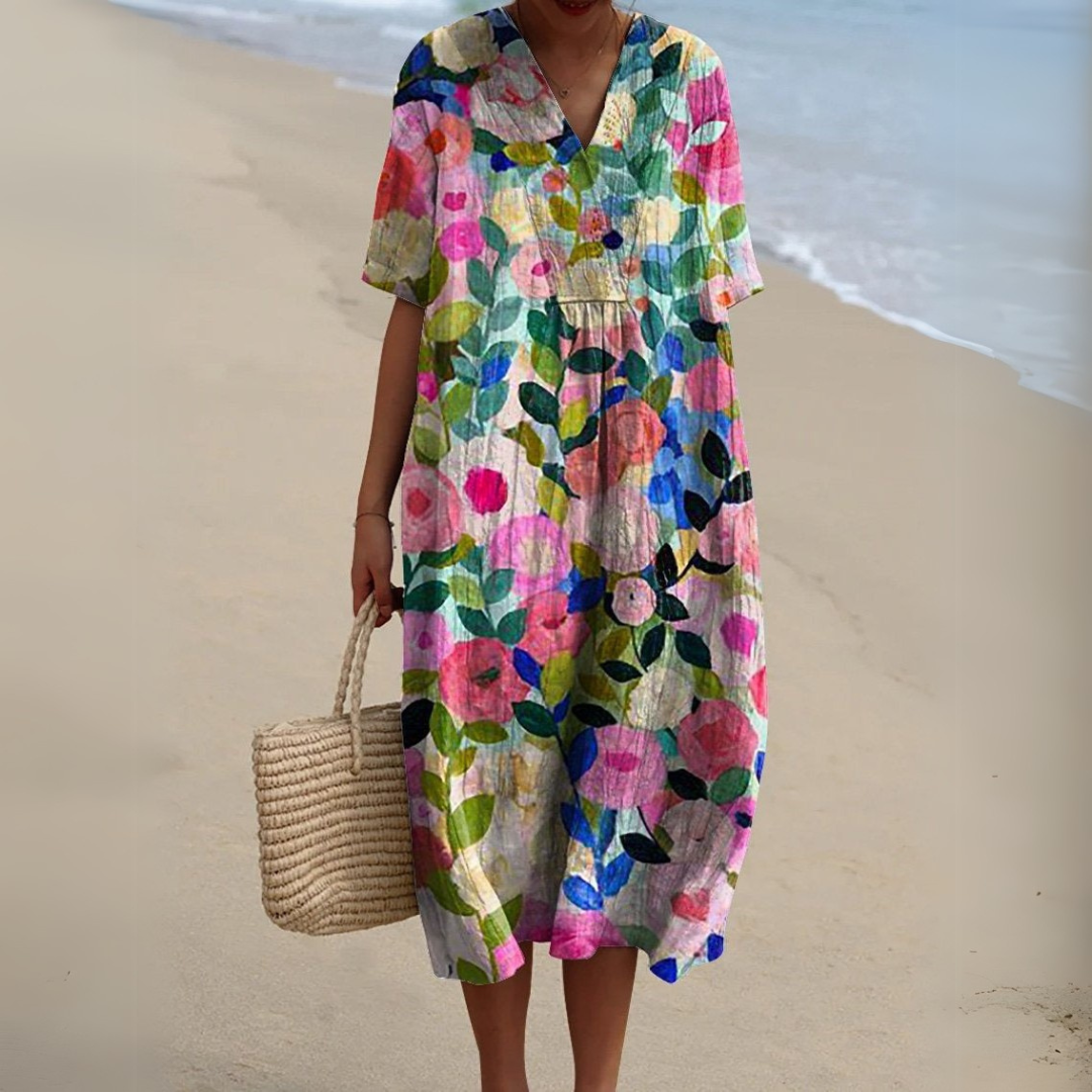 Sarah | Robe élégante avec imprimé floral