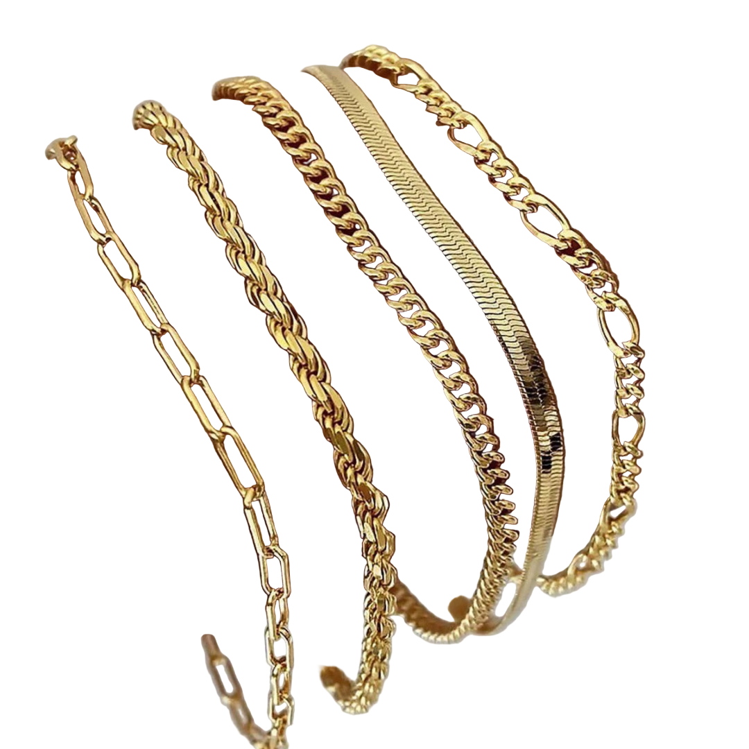 Ensemble de bracelets en or 16 carats