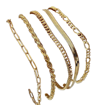 Ensemble de bracelets en or 16 carats