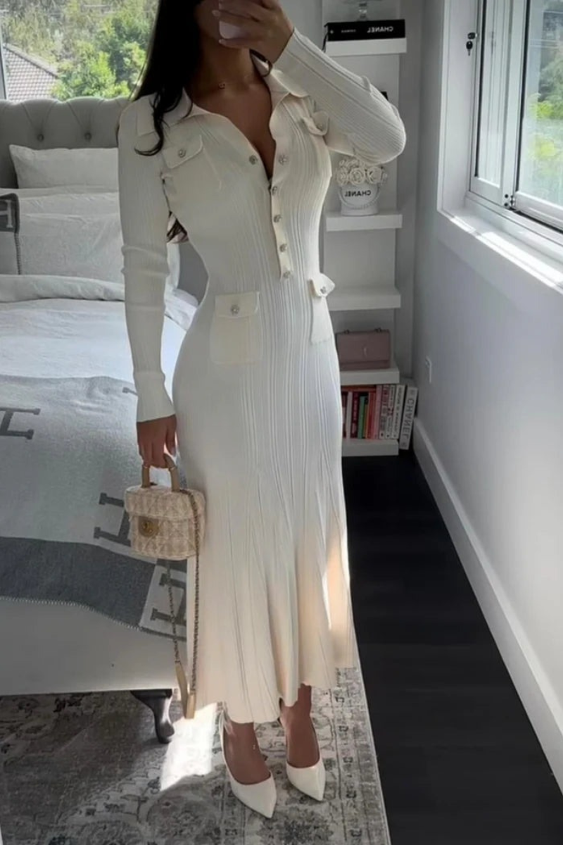 Lady | Robe Longue Blanche Pour Femme | élégant