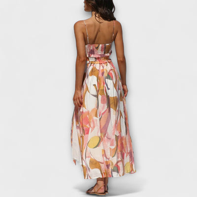 Annalise | Robe fluide à imprimé audacieux