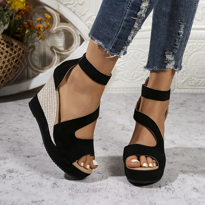 Atina | Sandales Compensées Style Espadrilles Pour Femmes | Orthopédique
