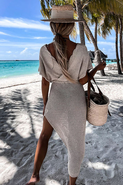 Zyana | Élégante robe paréo en maille pour femmes