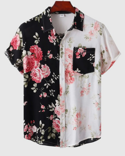 Rylie | Chemise Fleur Pour Hommes | manche courte