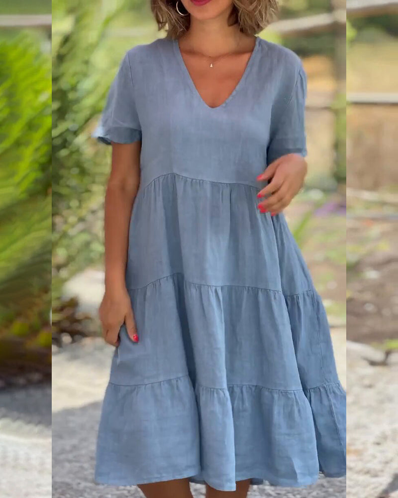 Virella™ Robe en coton et lin